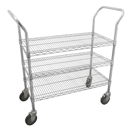 Urrea Utility carts, Steel, 992 lb Load Capacity, 3 Shelves 44187
